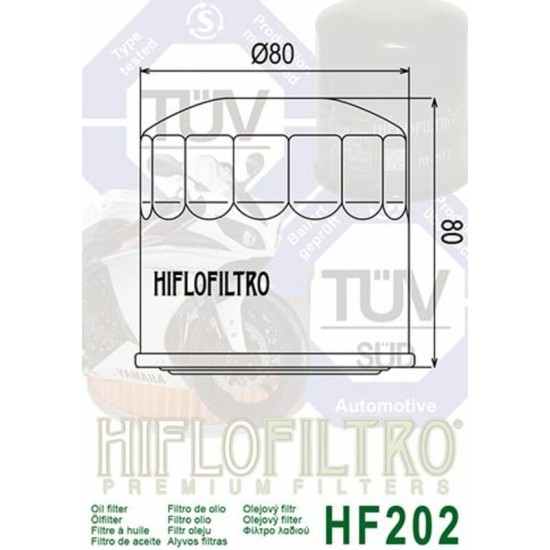 Filtro de Aceite Hiflofiltro HF202 | RCMotos