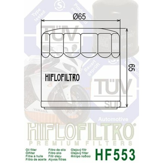 Filtro de Aceite Hiflofiltro HF553 | RCMotos