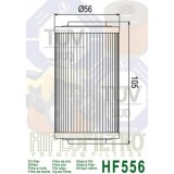 Filtro de Aceite Hiflofiltro HF556 | RCMotos
