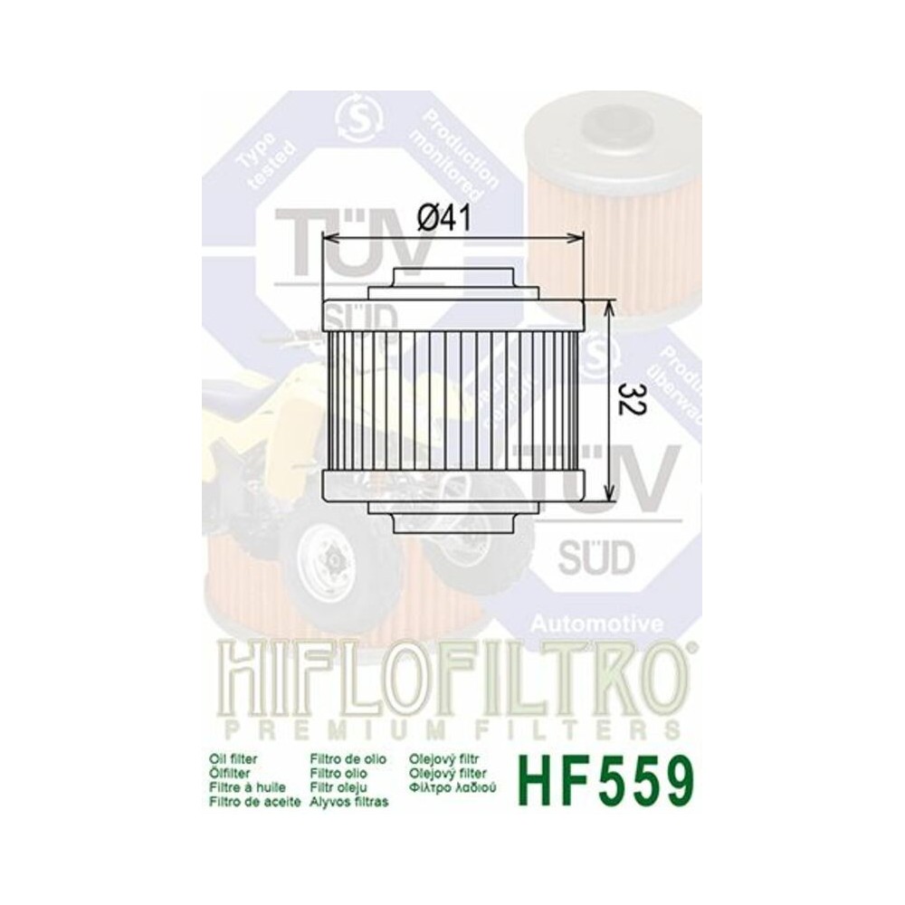 Filtro de Aceite Hiflofiltro HF559 | RCMotos