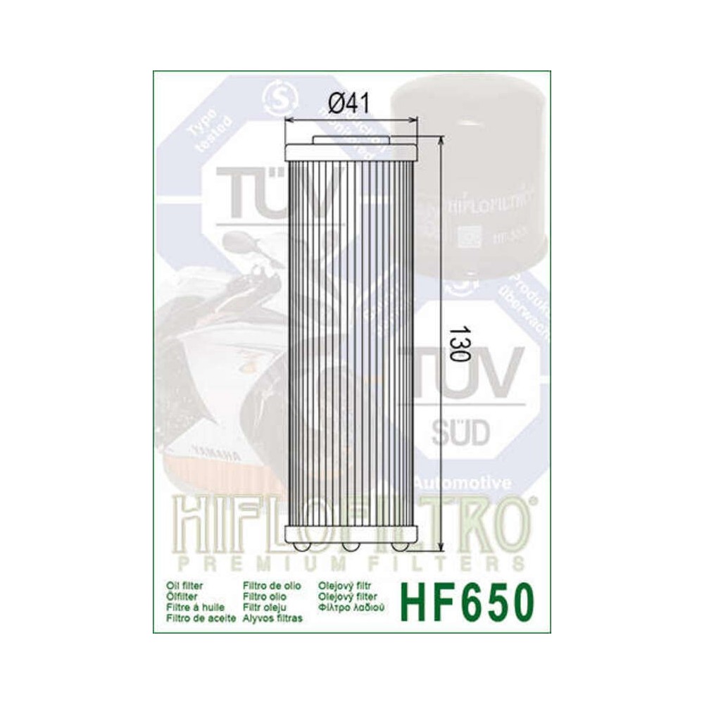 Filtro de Aceite Hiflofiltro HF650 | RCMotos