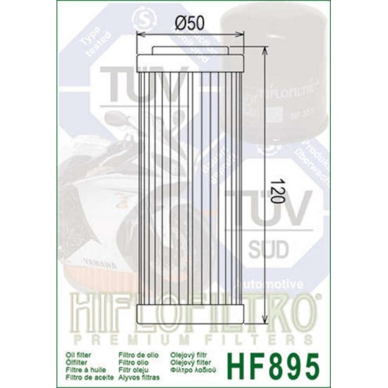 Filtro de Aceite Hiflofiltro HF895 | RCMotos
