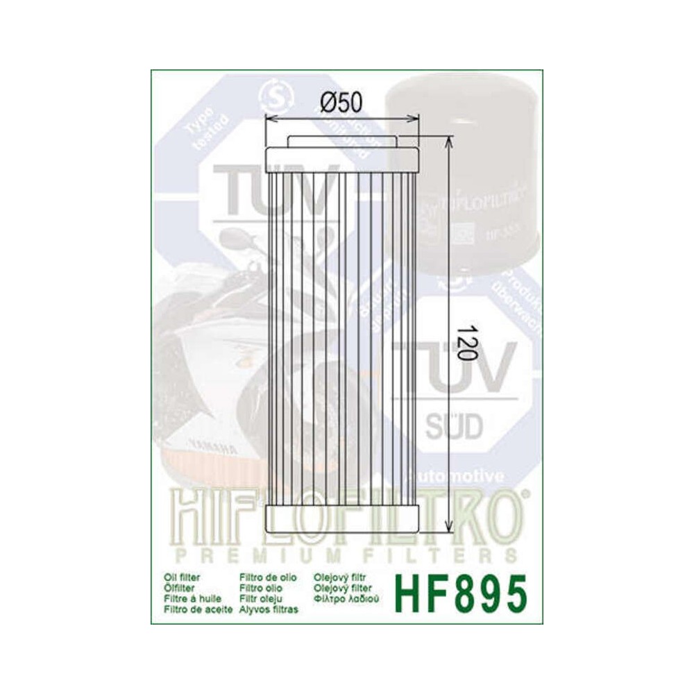 Filtro de Aceite Hiflofiltro HF895 | RCMotos