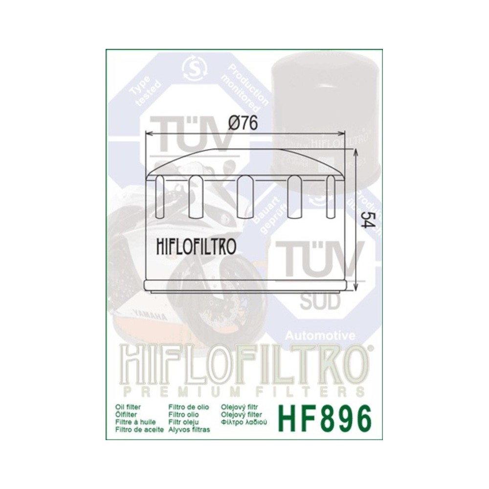 Filtro de Aceite Hiflofiltro HF896 | RCMotos