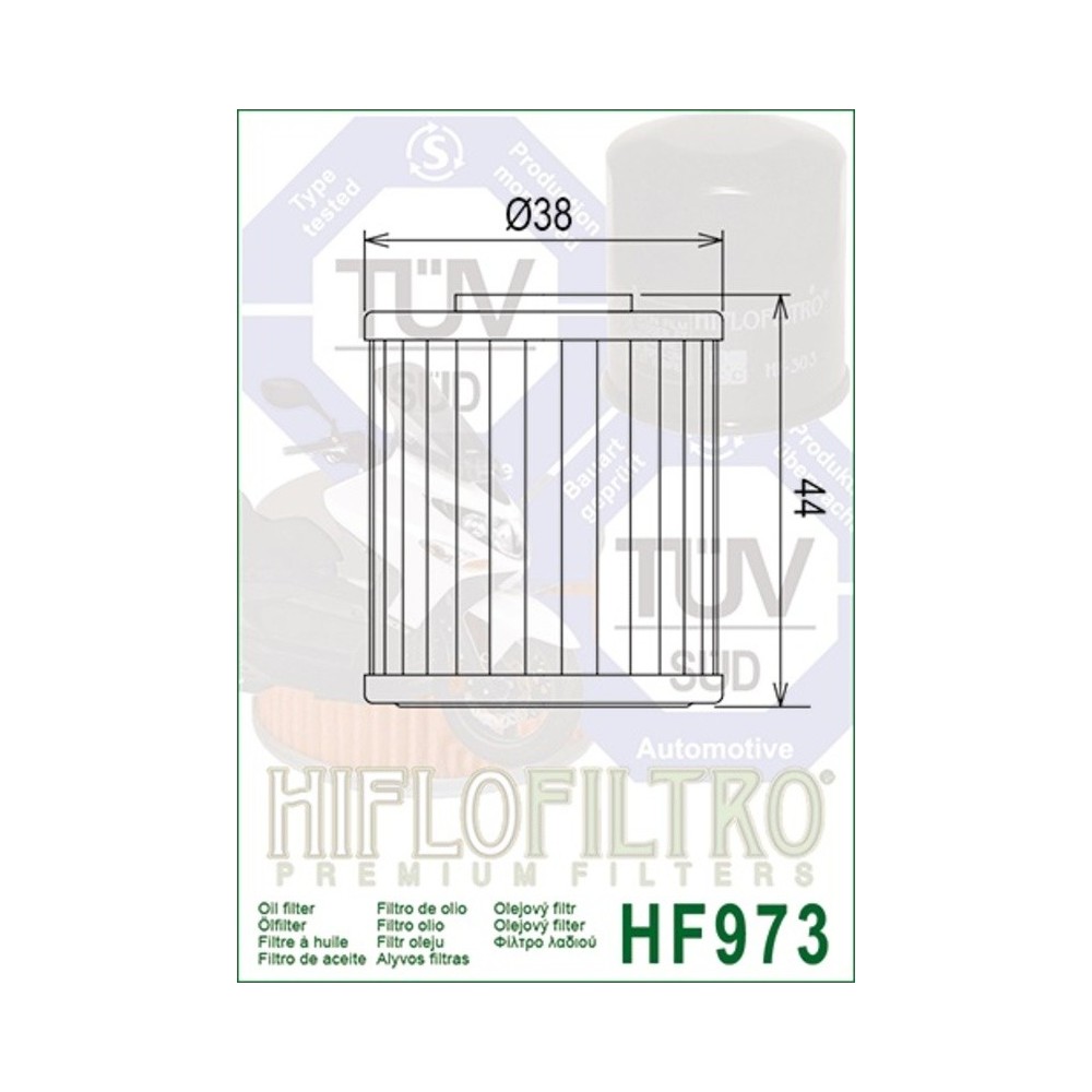 Filtro de Aceite Hiflofiltro HF973 | RCMotos