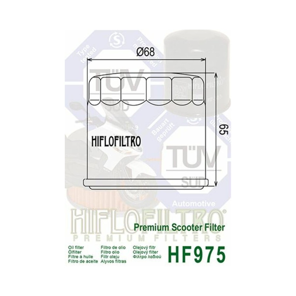 Filtro de Aceite Hiflofiltro HF975 | RCMotos