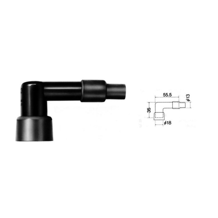 Pipa de Bujía [MARCA] LB05FP para Moto | Encendido Fiable