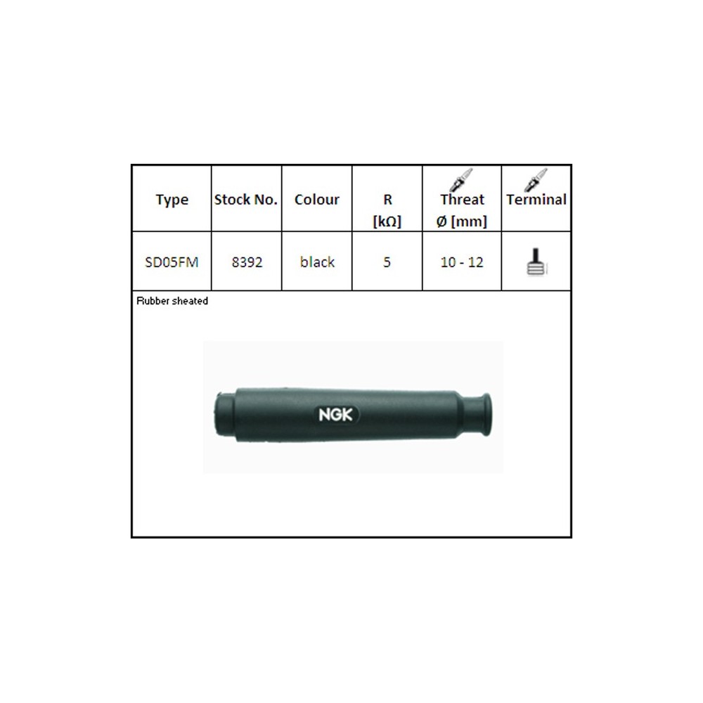 Pipa de Bujía [MARCA] SD05FM-R para Moto | Encendido Fiable