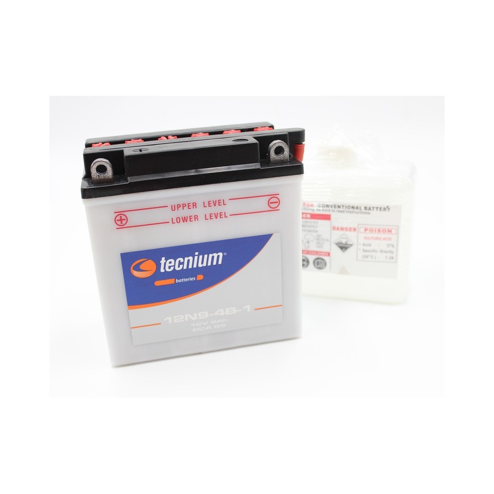 Batería TECNIUM 12N9-4B1 fresh pack | Batería moto Tecnium