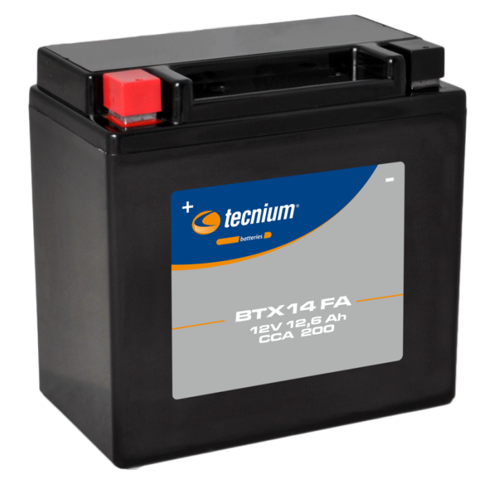 Batería TECNIUM activada BTX14 | Batería moto Tecnium