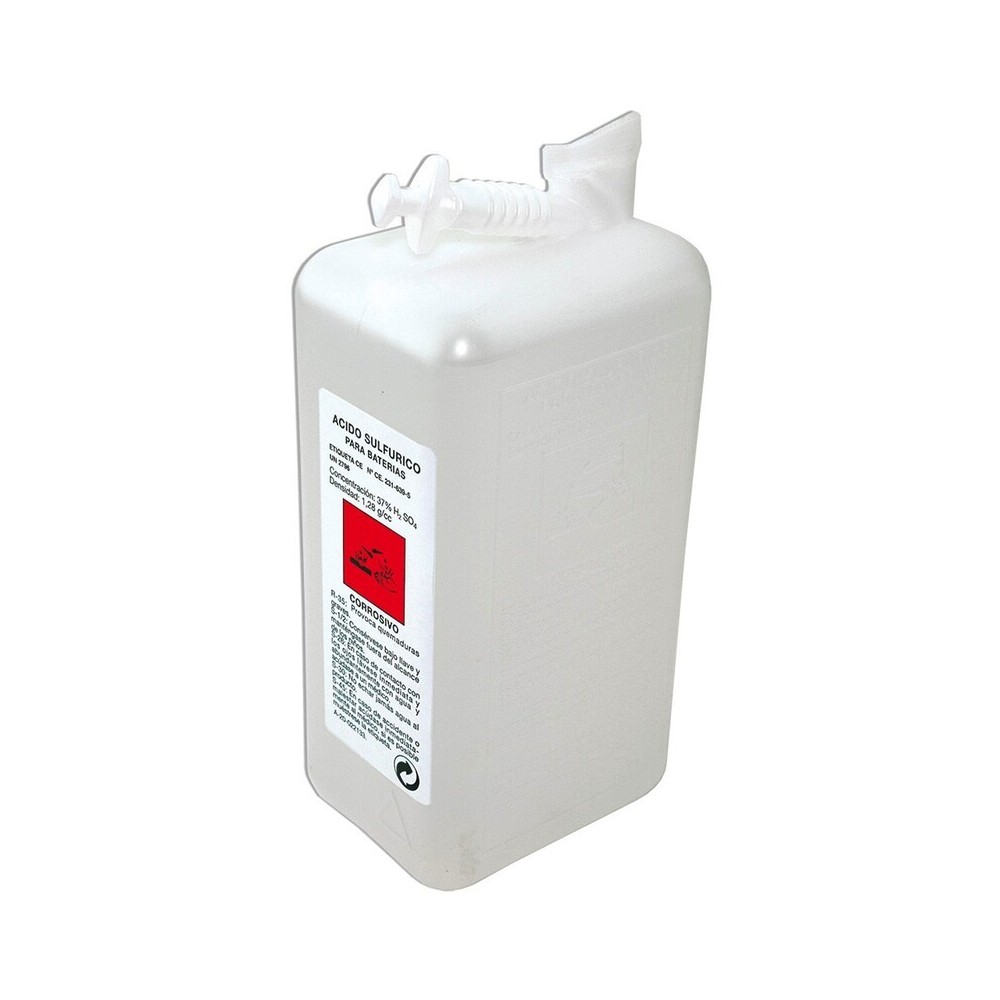 Botella 1L Electrolito para baterías (uso exclusivo profesionales) | Batería moto Tecnium