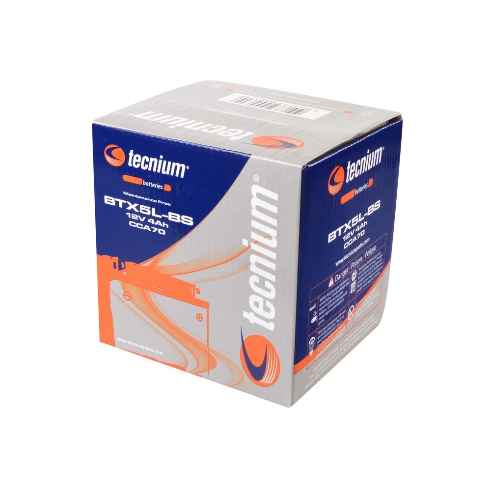 Batería TECNIUM BTX5L-BS | Batería moto Tecnium