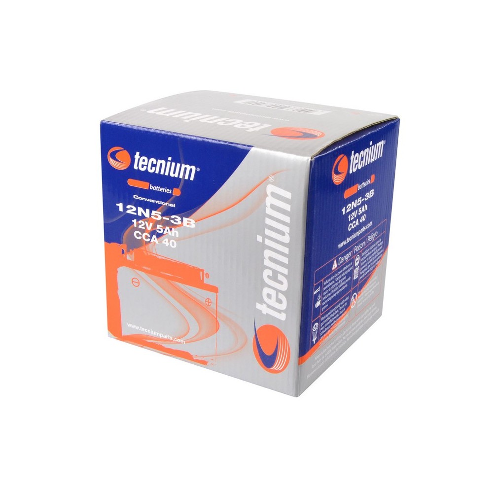 Batería TECNIUM 12N5-3B fresh pack | Batería moto Tecnium