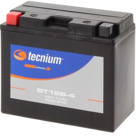 Batería TECNIUM activada BT12B-4 | Batería moto Tecnium
