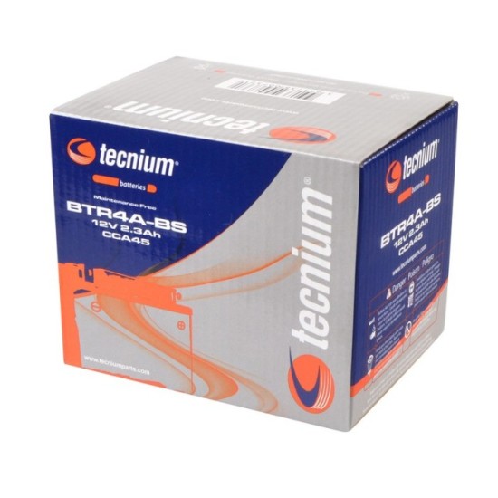 Batería TECNIUM BTR4A-BS | Batería moto Tecnium
