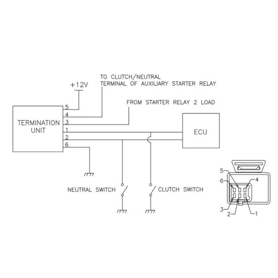 Relé de arranque moto | Sistema arranque moto | RCMotos