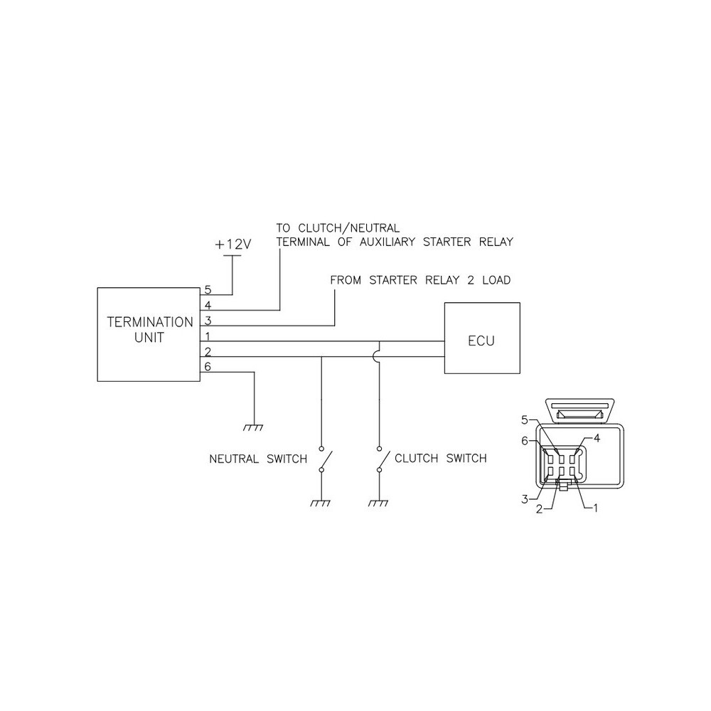 Relé de arranque moto | Sistema arranque moto | RCMotos