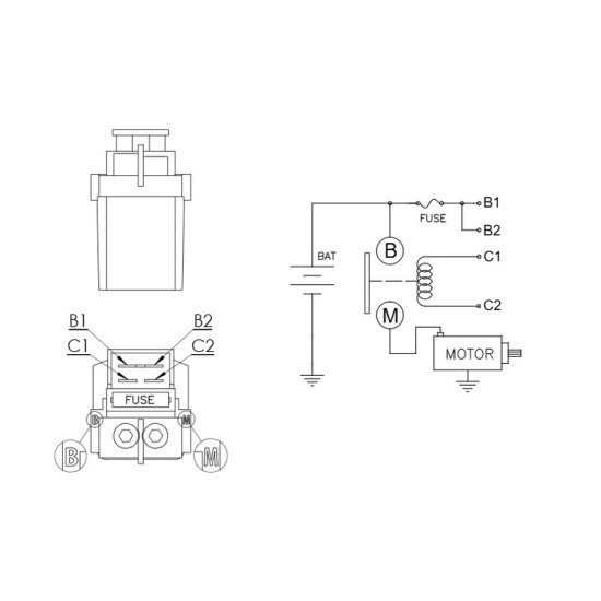 Relé de arranque moto | Sistema arranque moto | RCMotos