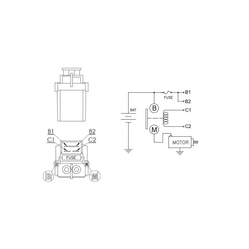 Relé de arranque moto | Sistema arranque moto | RCMotos
