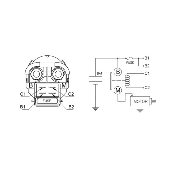 Relé de arranque moto | Sistema arranque moto | RCMotos