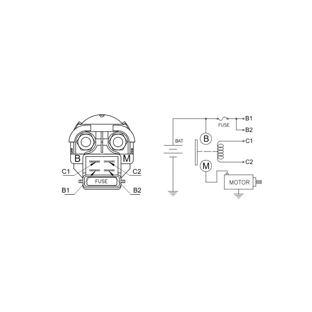 Relé de arranque moto | Sistema arranque moto | RCMotos