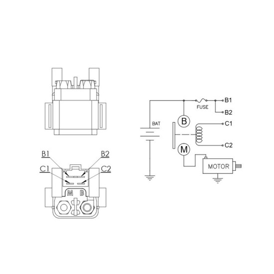 Relé de arranque moto | Sistema arranque moto | RCMotos