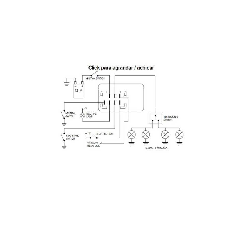 Relé intermitentes moto | Relé indicadores moto | RCMotos