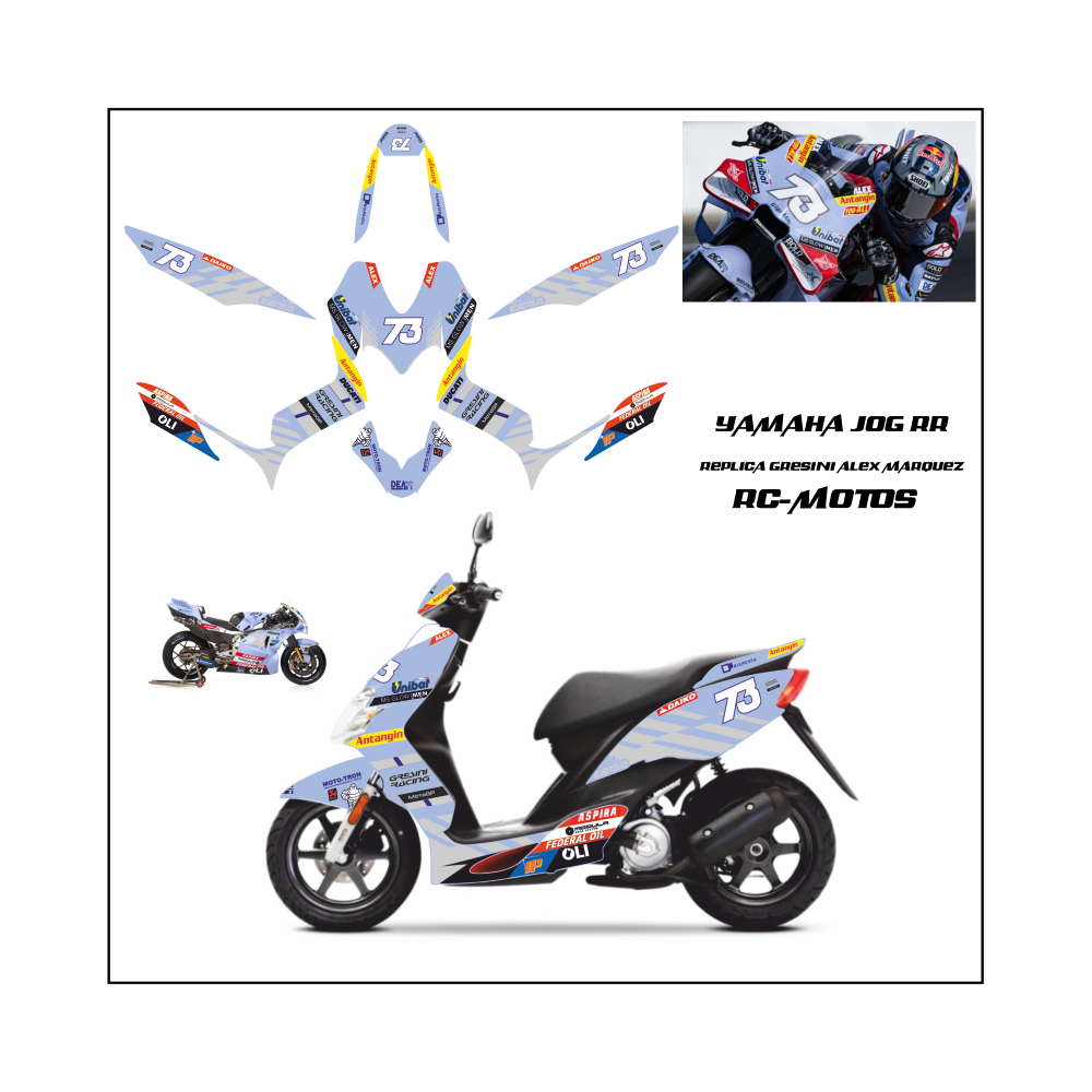 PEGATINAS JOG GRESINI ALEX MARQUEZ 2026
