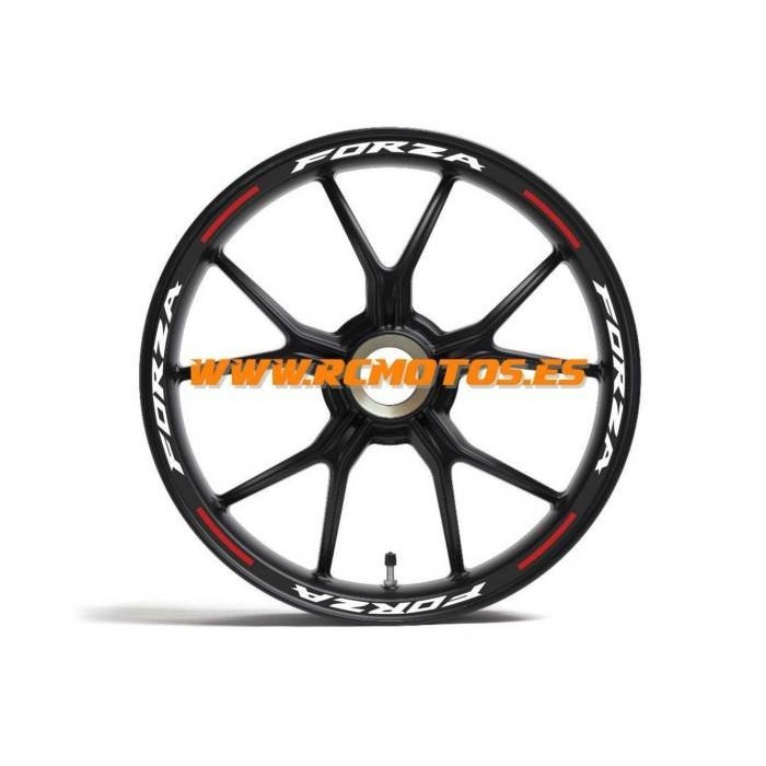 KIT ADHESIVOS LLANTA MOD.  TRACK FORZA